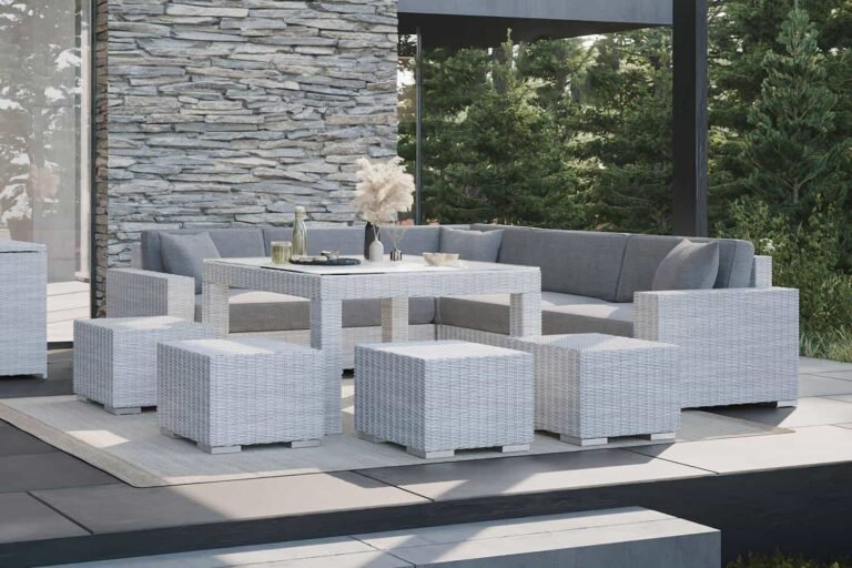 Zestaw ogrodowy z sofą – wygodne meble ogrodowe